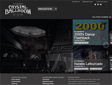 Tablet Screenshot of crystalballroompdx.com